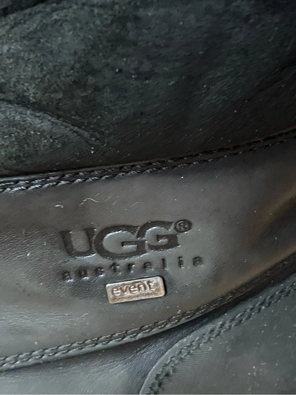 UGG Black Waterproof Lace-Up Snow Boots for Men